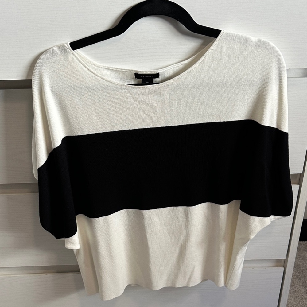 Halogen Block Striped Blouse